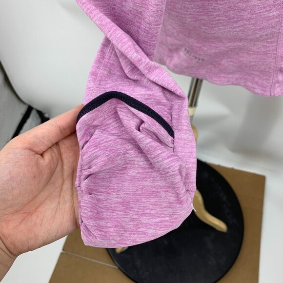 Nike Running Element Hooded Jacket Womens XS Purple Dri Fit Flat Seam Thumbholes - Picture 7 of 16